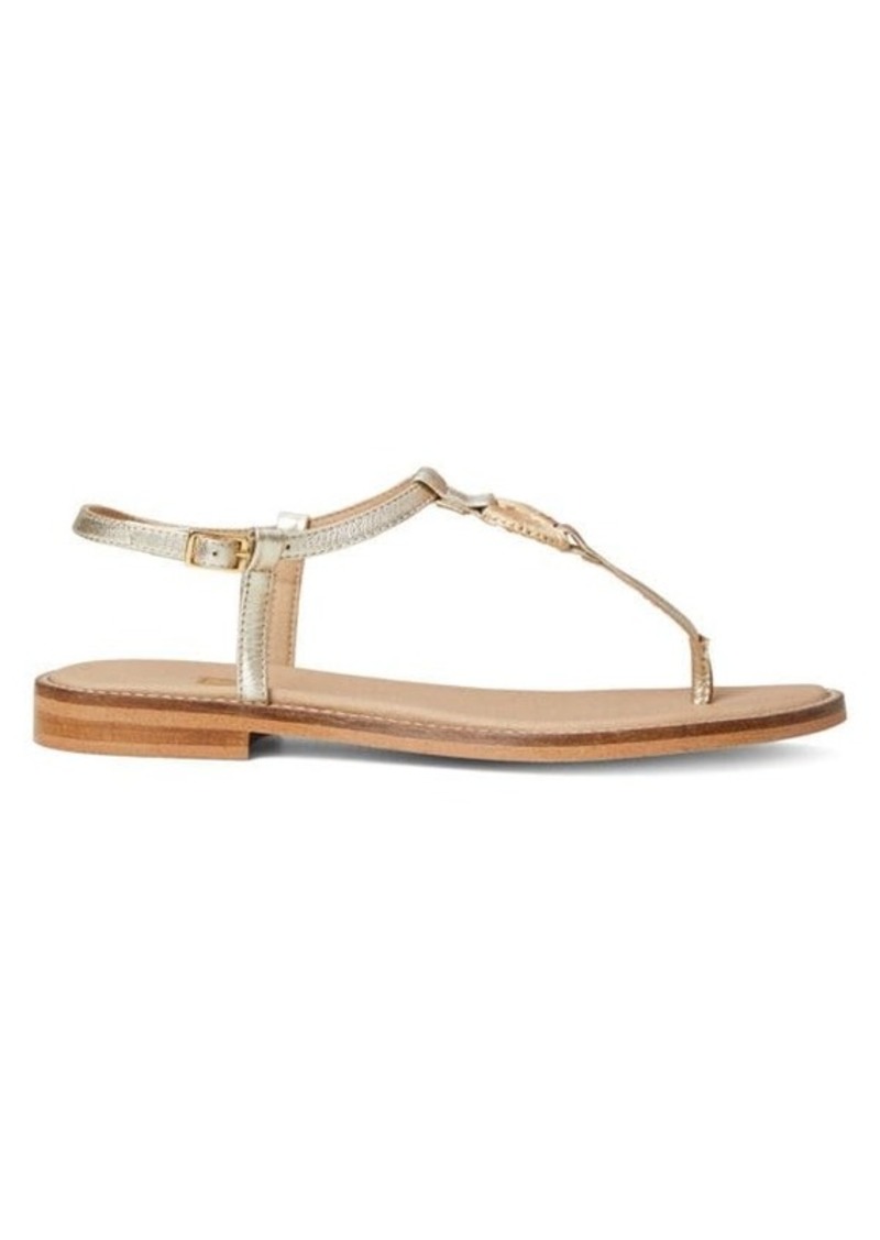 Bruno Magli Jenna T-Strap Flat Sandals