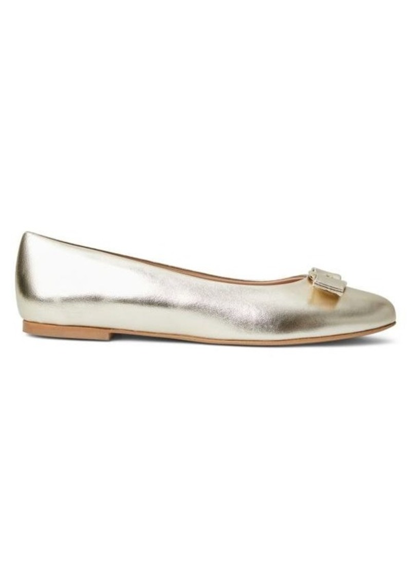 Bruno Magli Luce Bow Leather Ballet Flats