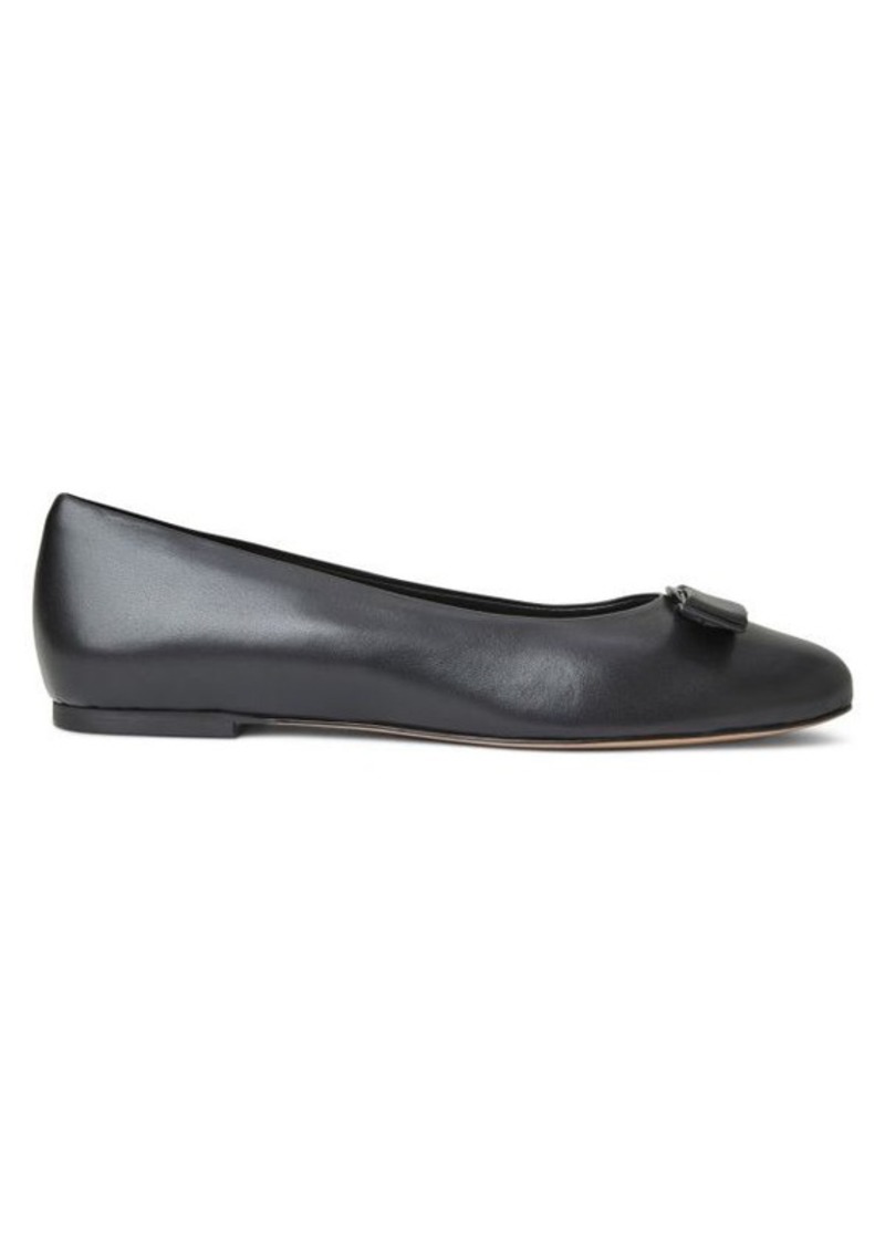 Bruno Magli Luce Bow Leather Ballet Flats