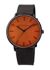 Bruno Magli Men's Roma 1163 Leather Watch, 42mm