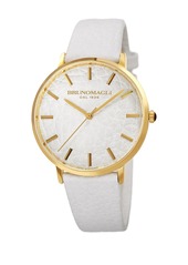 Bruno Magli Women's Roma 1223 Embossed Leather Strap Watch, 38mm x 42mm