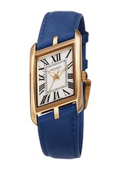 Bruno Magli Women's Sofia 1421 Asymmetrical Case Leather Strap Watch, 24mm