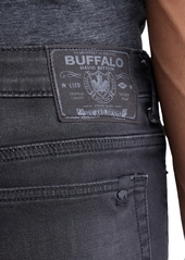 Buffalo Jeans "Buffalo David Bitton Men's Dean Relaxed-Straight Fit Stretch Knit 10.5"" Denim Shorts - Black"