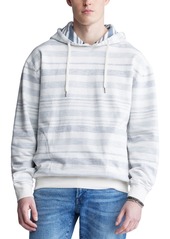 Buffalo Jeans Buffalo David Bitton Men's Fazel Striped Long Sleeve Hoodie - Mirage