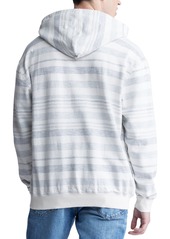 Buffalo Jeans Buffalo David Bitton Men's Fazel Striped Long Sleeve Hoodie - Mirage