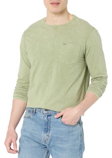 Buffalo Jeans Buffalo David Bitton Men's Long Sleeve Fashion Knit Oil Green Acid wash