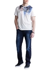 Buffalo Jeans Buffalo David Bitton Men's Tyon Short Sleeve Crewneck Graphic T-Shirt - Milk