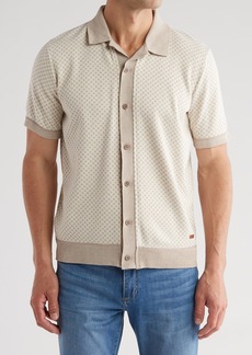 Buffalo Jeans West Diamond Knit Button-Up Shirt in Jute Combo at Nordstrom Rack