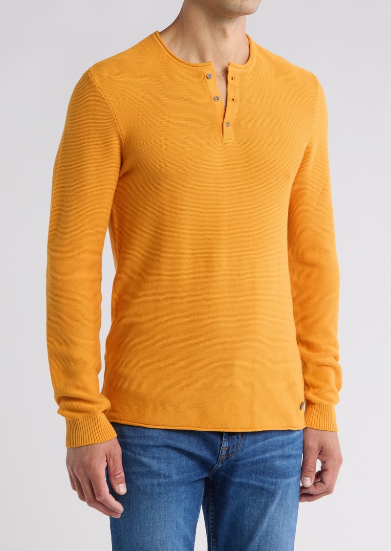 Buffalo Jeans Wifuz Cotton Henley Sweater in Scotch at Nordstrom Rack