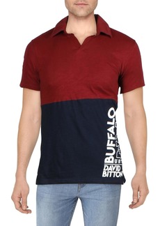 Buffalo Jeans Nokah Mens Graphic Collared Polo Shirt