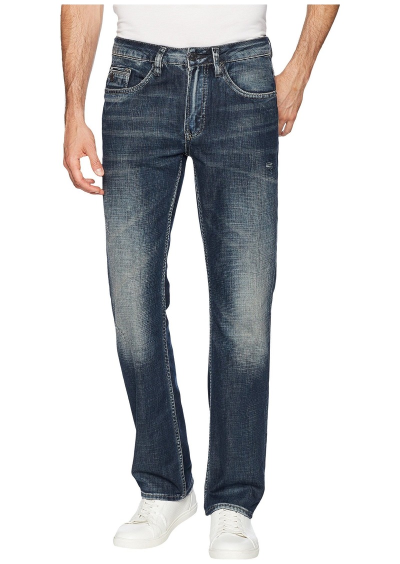 Buffalo Jeans Six Straight Leg Jeans in Scratched and Sandblasted | Jeans