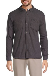 Buffalo Jeans Waffle Knit Shirt Jacket