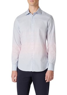 Bugatchi Axel Shaped Fit Woven Button-Up Shirt