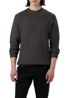 Bugatchi Cable Stitch Merino Wool Sweater