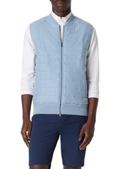 Bugatchi Cotton Zip-Up Sweater Vest