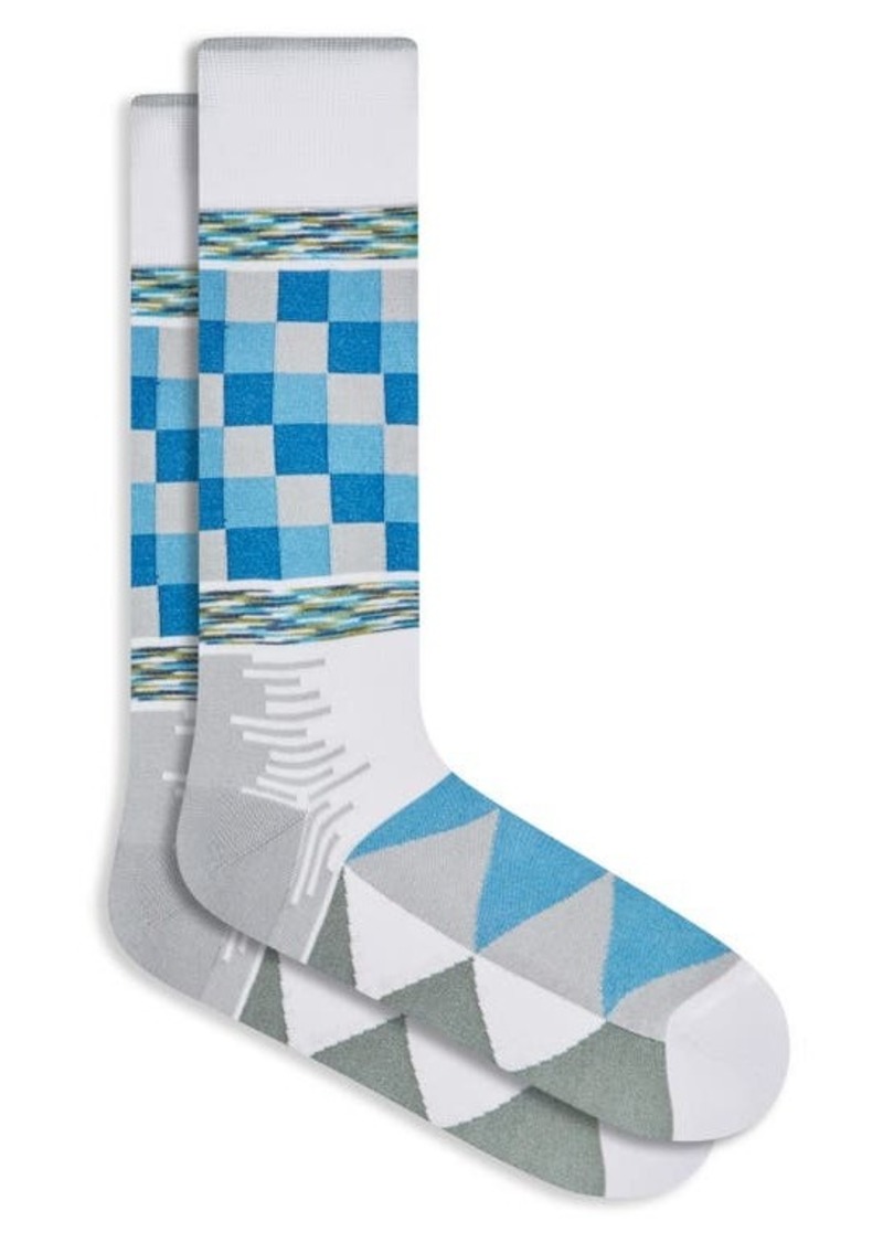 Bugatchi Geo Pattern Dress Socks