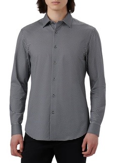 Bugatchi James OoohCotton Chevron Button-Up Shirt