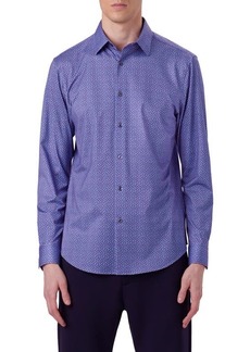 Bugatchi James OoohCotton Paisley Print Button-Up Shirt
