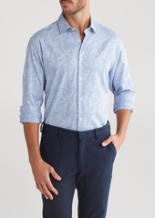 Bugatchi Julian Classic Fit Stretch Button-Up Shirt in Air Blue at Nordstrom Rack