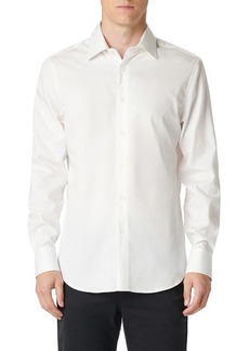 Bugatchi Julian Tonal Floral Stretch Cotton Button-Up Shirt