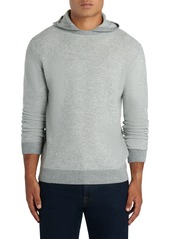 Bugatchi Merino Wool Blend Hooded Sweater in Cement at Nordstrom