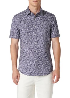 Bugatchi Miles OoohCotton Floral Short Sleeve Button-Up Shirt