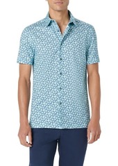 Bugatchi Milo OoohCotton Floral Short Sleeve Button-Up Shirt