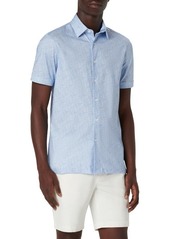 Bugatchi Milo OoohCotton Print Short Sleeve Button-Up Shirt