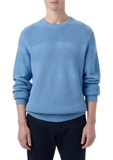 Bugatchi Mixed Stitch Cotton Sweater