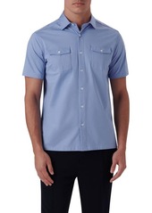 Bugatchi OoohCotton Short Sleeve Button-Up Shirt