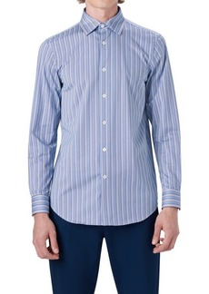 Bugatchi OoohCotton Stripe Button-Up Shirt