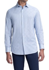 Bugatchi OoohCotton® Micropattern Button-Up Shirt