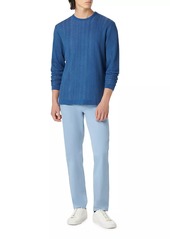Bugatchi Cotton & Silk Long-Sleeve Crewneck Sweater