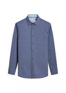 Bugatchi Jimmy Printed Cotton-Blend Shirt