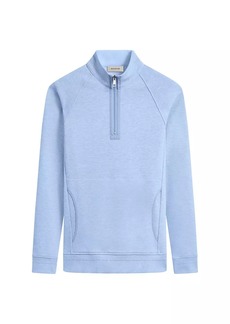 Bugatchi Knit Quarter-Zip Cotton-Blend Sweater