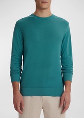 Bugatchi Men's Birdseye Cotton Crewneck Sweater