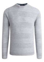 Men's Bugatchi Stripe Merino Wool Blend Crewneck Sweater