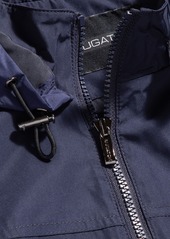 Bugatchi Water Resistant Hooded Zip-Up Jacket in Navy at Nordstrom