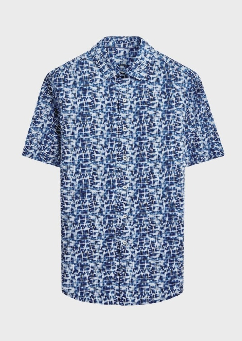 Bugatchi Men's Jackson Short-Sleeve Shirt