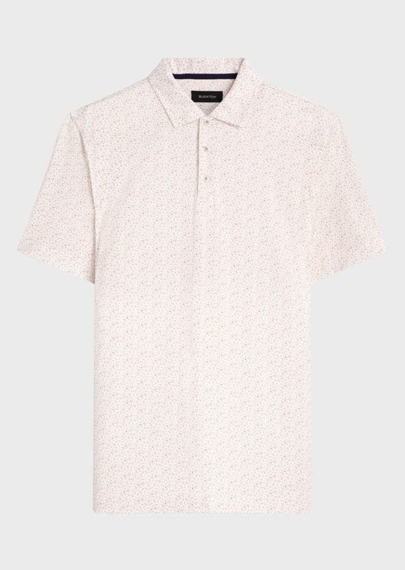 Bugatchi Men's OoohCotton Tech Floral-Print Polo Shirt