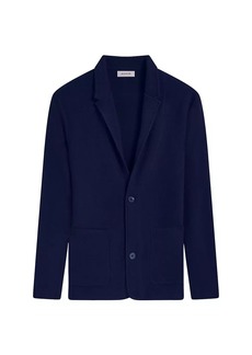 Bugatchi Merino Wool-Blend Knit Single-Breasted Blazer