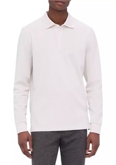 Bugatchi Stretch Cotton Three-Button Polo Shirt