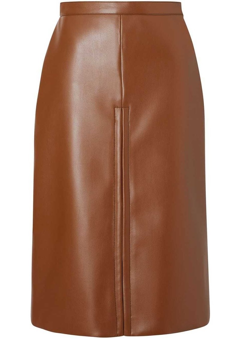 burberry leather skirt