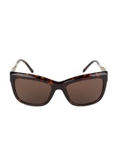 Burberry 56MM Angular Square Sunglasses