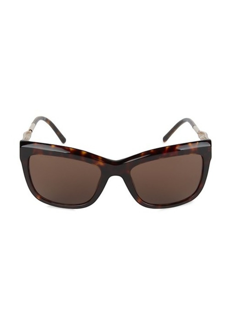 burberry 56mm square sunglasses