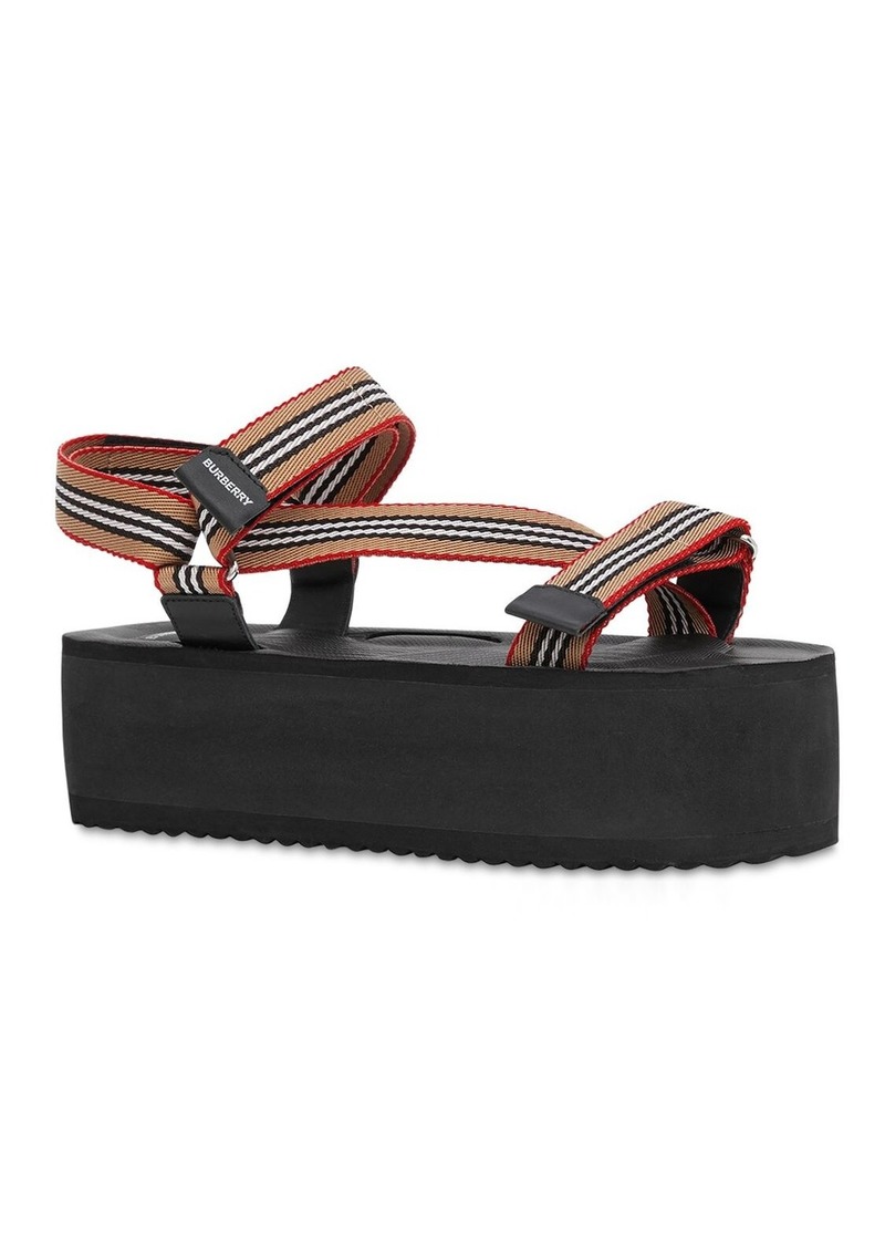 Burberry 60mm Patterson Nylon Sandals | Shoes