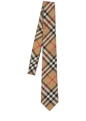 Burberry 7cm Mnston Micro Check Printed Silk Tie
