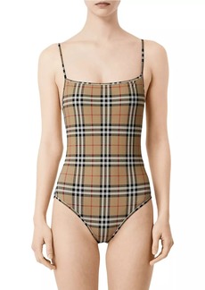 Burberry Archive Check One-Piece Swimsuit