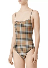 Burberry Archive Check One-Piece Swimsuit