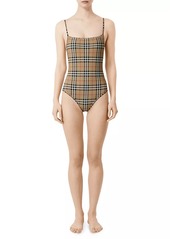 Burberry Archive Check One-Piece Swimsuit